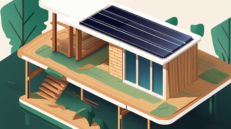 How to install solar panel wooden frame