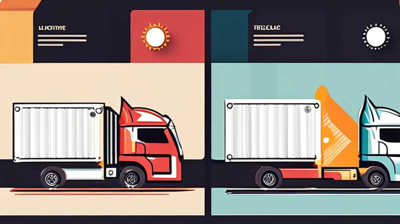 How to connect the solar lights of container trucks