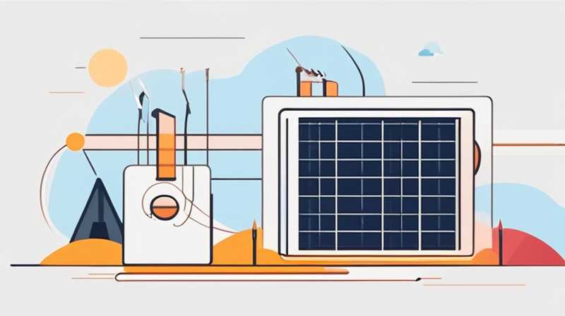 How to repair a broken solar panel main line