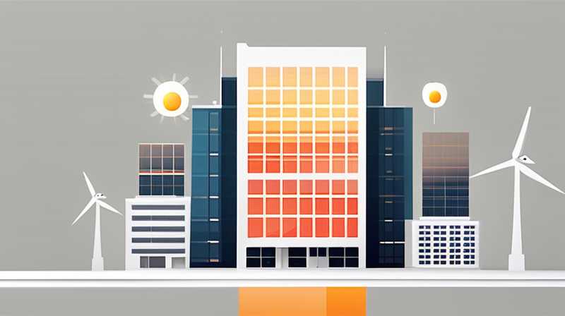 What does solar energy look like on high-rise buildings?