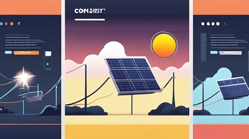 How are solar power wires connected?