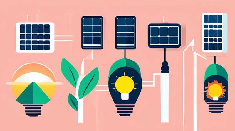 What to connect the solar panel to the light bulb