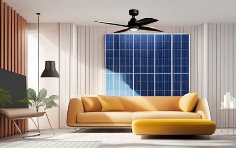 How to install a solar ceiling fan