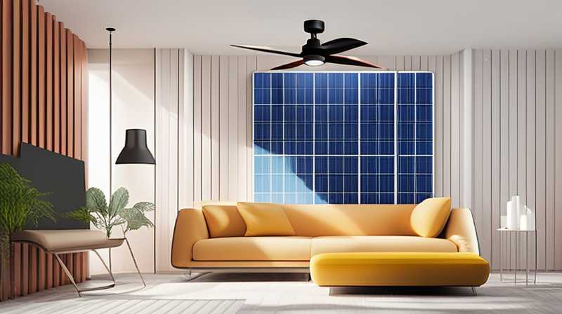 How to install a solar ceiling fan