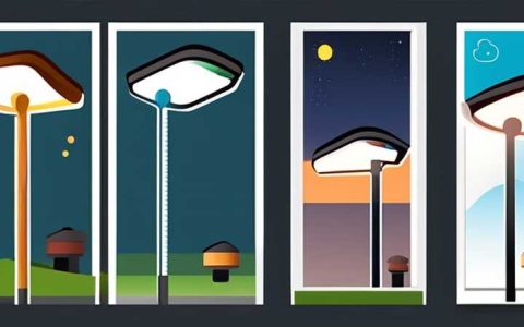 What is the schematic diagram of solar led lighting street lamp