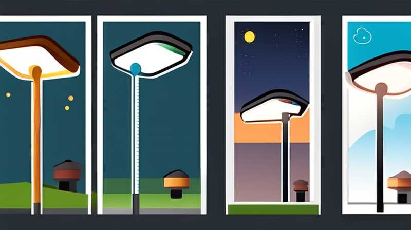 What is the schematic diagram of solar led lighting street lamp