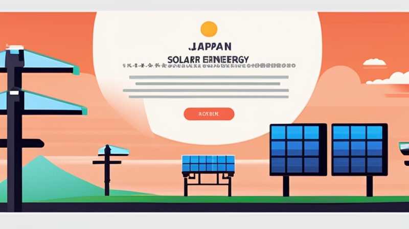 Why does Japan do solar energy?