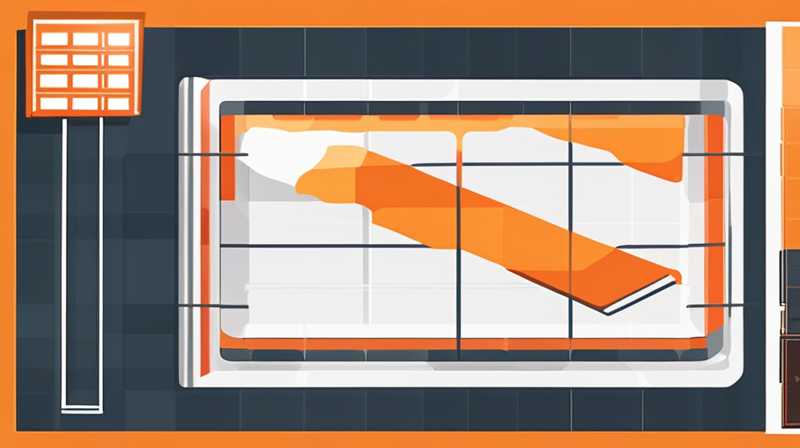 How many square meters does solar floor heating use?