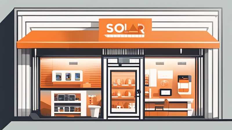 What are the requirements for solar store location?