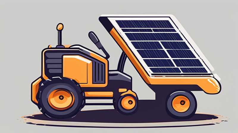 How much does it cost to install solar panels on the front of a tractor?