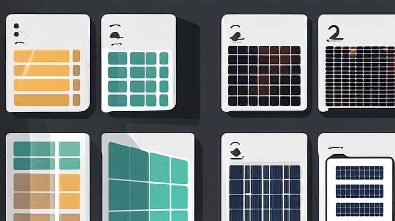 How to arrange four solar panels