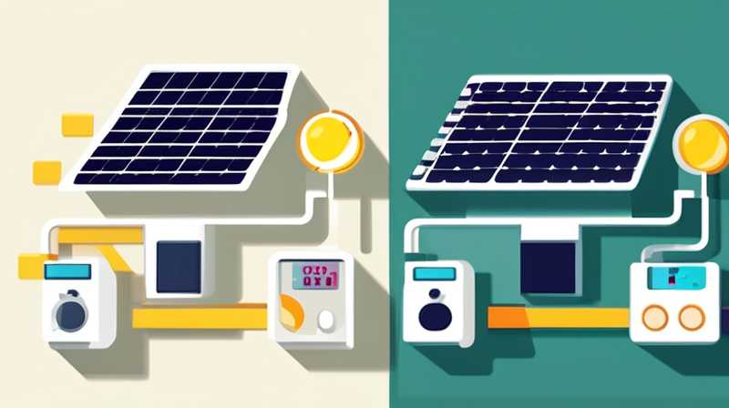 How to use electricity with four solar panels