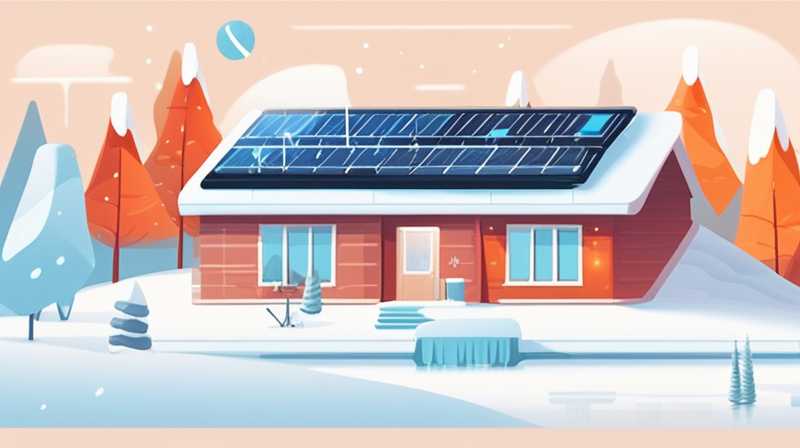 How much does solar energy cost to defrost in winter?