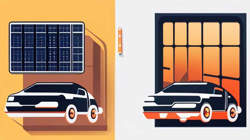 How to fix solar panels on the car