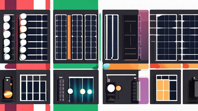 How to match solar lights and charging panels