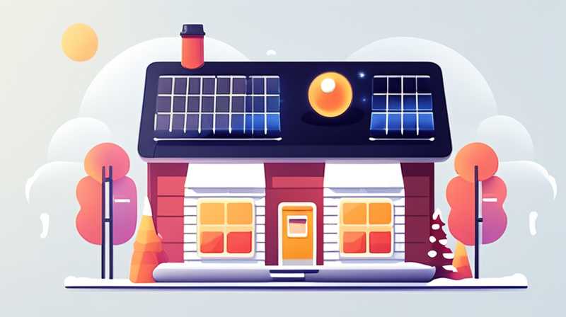 How to keep warm with solar panels in winter