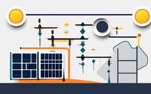 How to install four-span solar energy