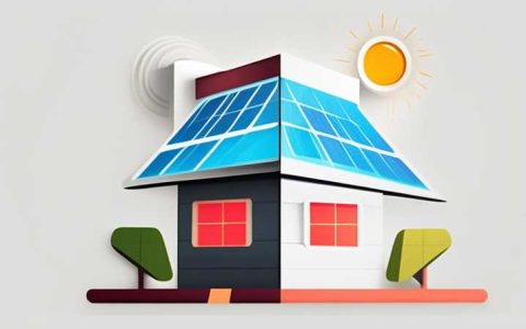 How many watts does a household need to generate electricity from solar energy?