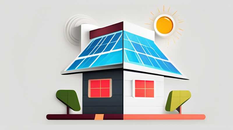 How many watts does a household need to generate electricity from solar energy?