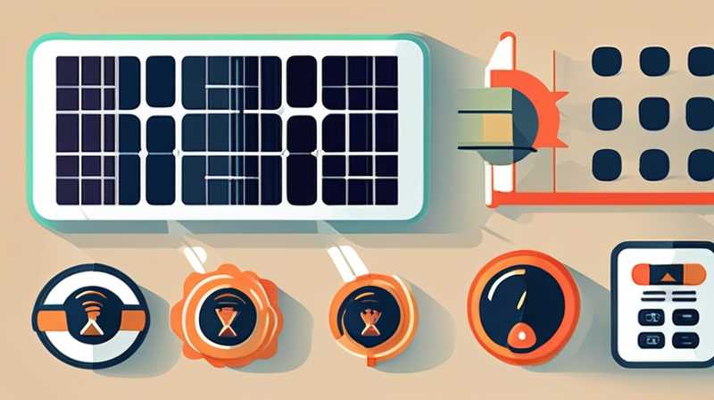 How to measure solar panel battery current