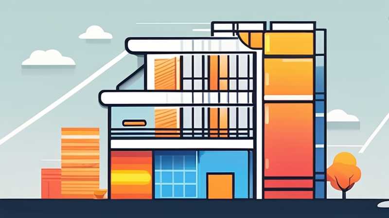 How to install solar energy on the first floor of a high-rise building