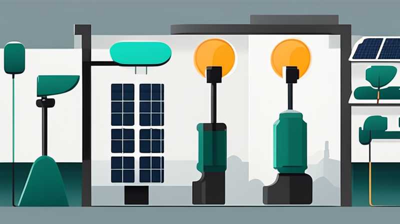 What kind of street light can be assembled with solar panels?