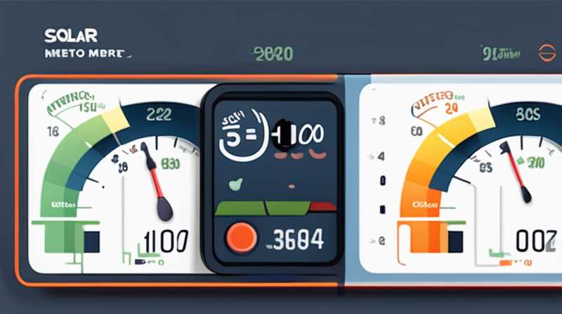 How much does it cost to defrost a solar powered meter?