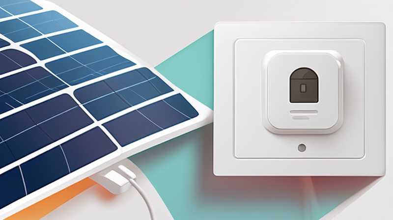 How to install a solar indoor switch