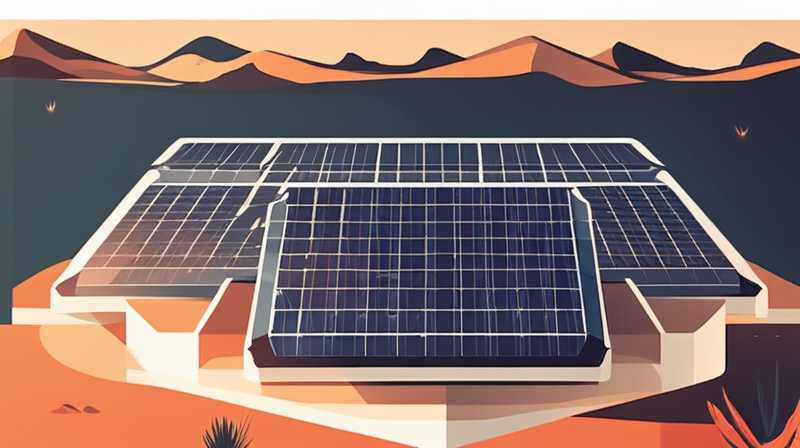 How much solar energy does the desert have