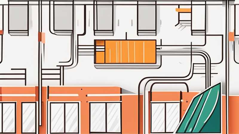 How to connect the solar panel line