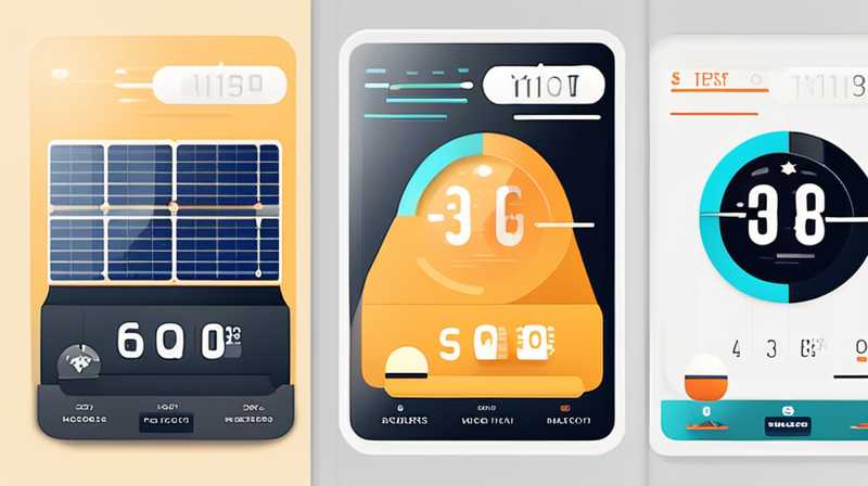 What does it mean when the solar meter shows "on"?