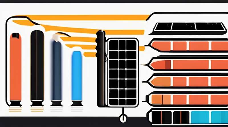 Can solar energy be connected to batteries? How many amps?