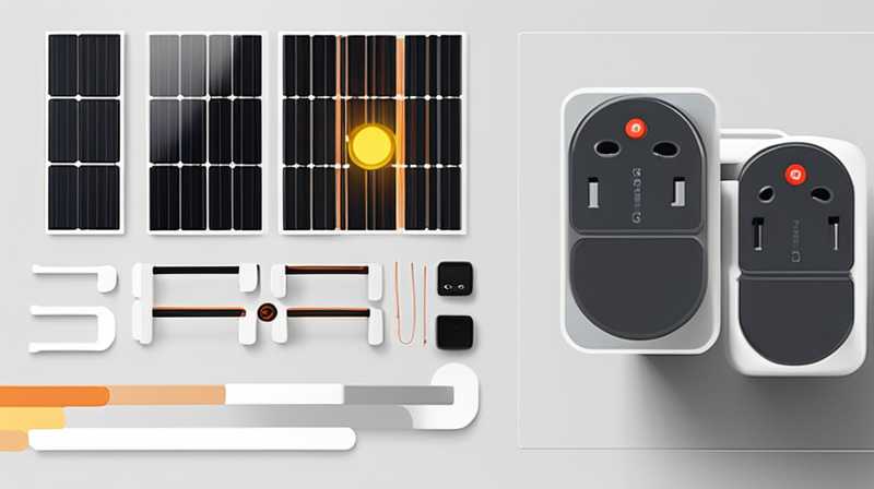 How many wall mounted solar sockets are there?