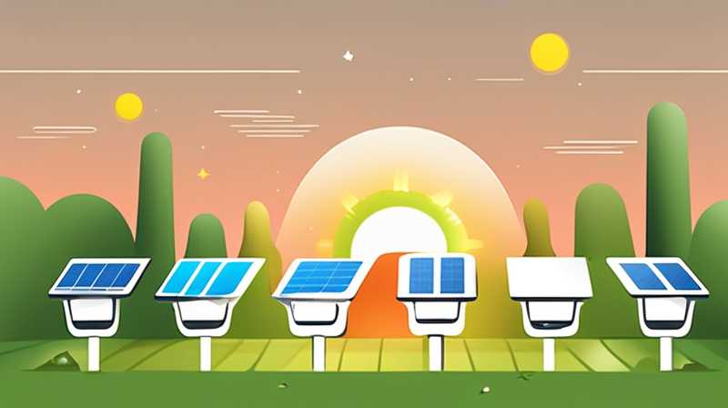 How are solar lawn lights produced?