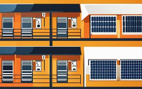 How many watts of solar panels does a building have?