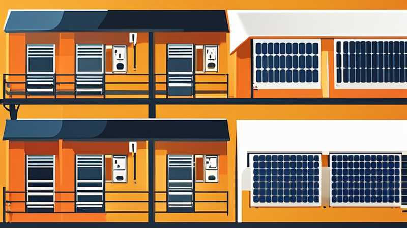 How many watts of solar panels does a building have?