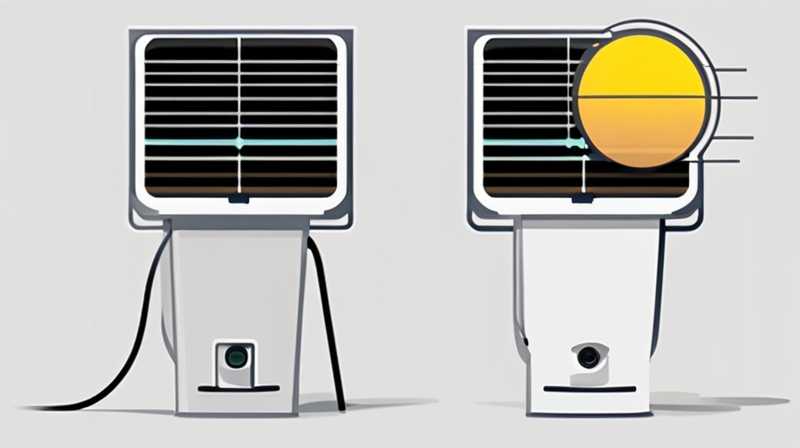 How to connect the four wires of solar floodlight