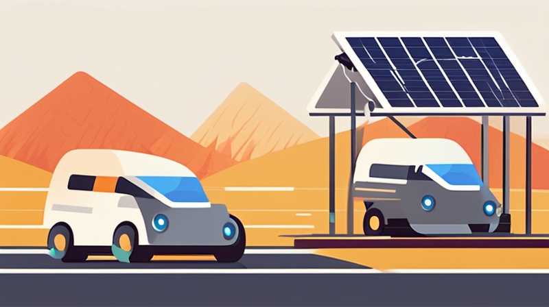 What is the voltage of solar energy on the road?