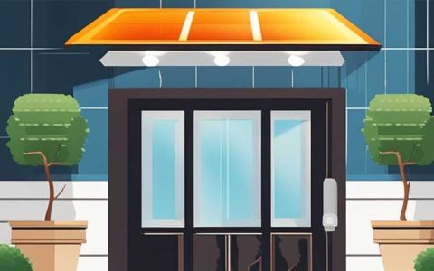 How to install solar lights on the entrance wall