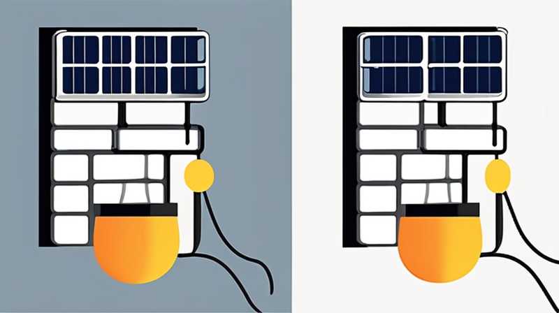 How to connect the LED solar light string if it is broken