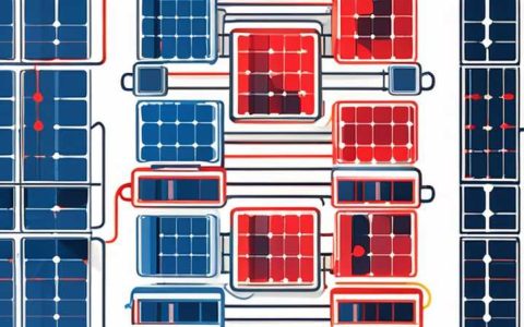 How to connect the blue and red wires of solar panels