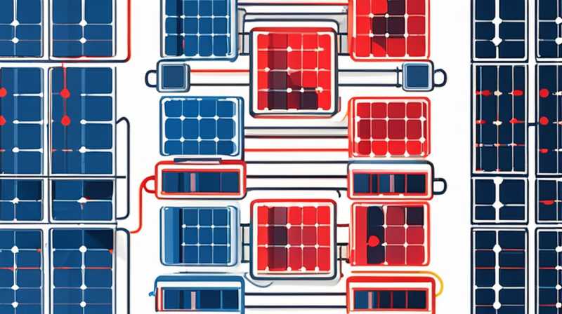 How to connect the blue and red wires of solar panels