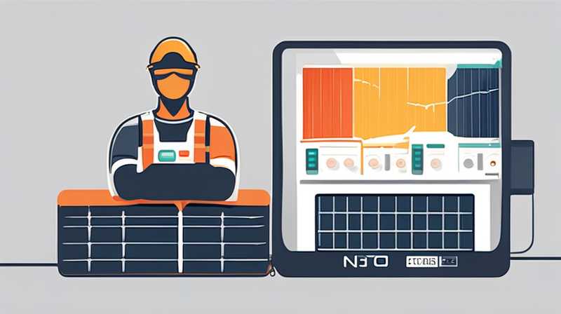 How to install monitoring power supply for solar panels