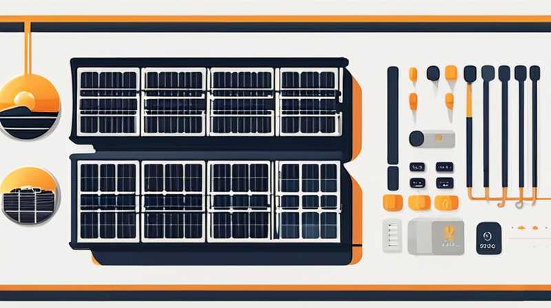 How to determine the v and w of solar panels