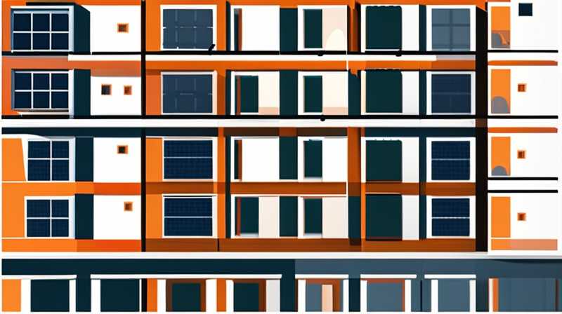 How many watts of solar energy can be installed on one floor