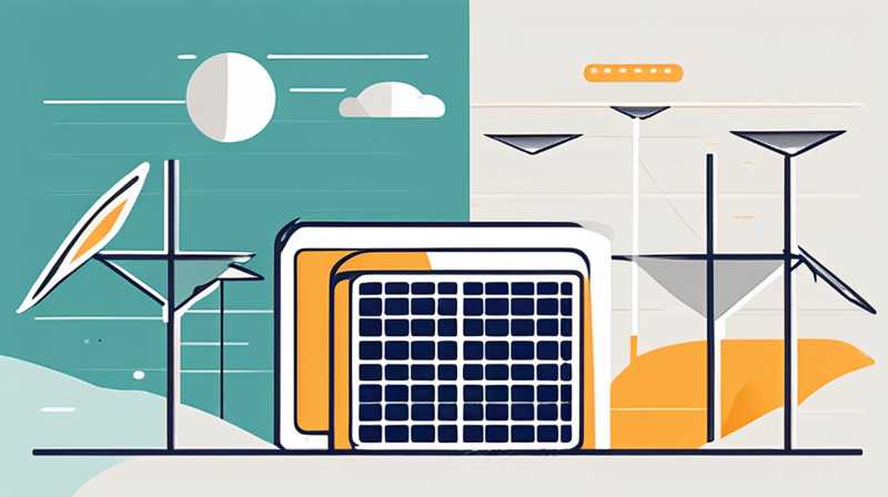 How many square meters are the solar panel lines?