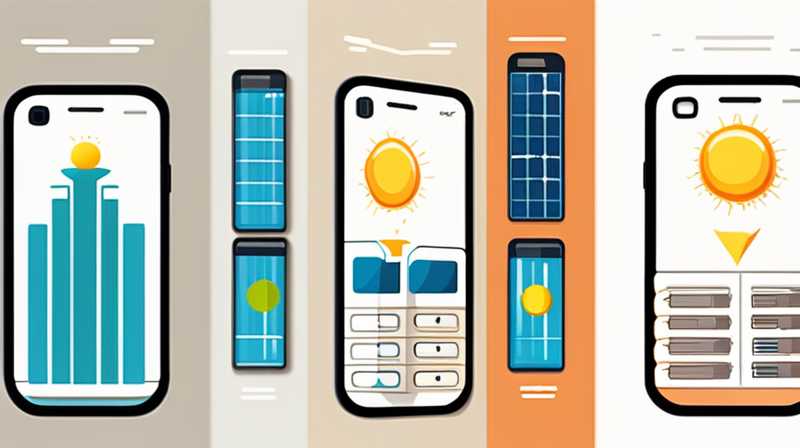 How can solar energy charge mobile phones