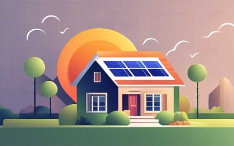 How many V is the solar powered home garden lighting?