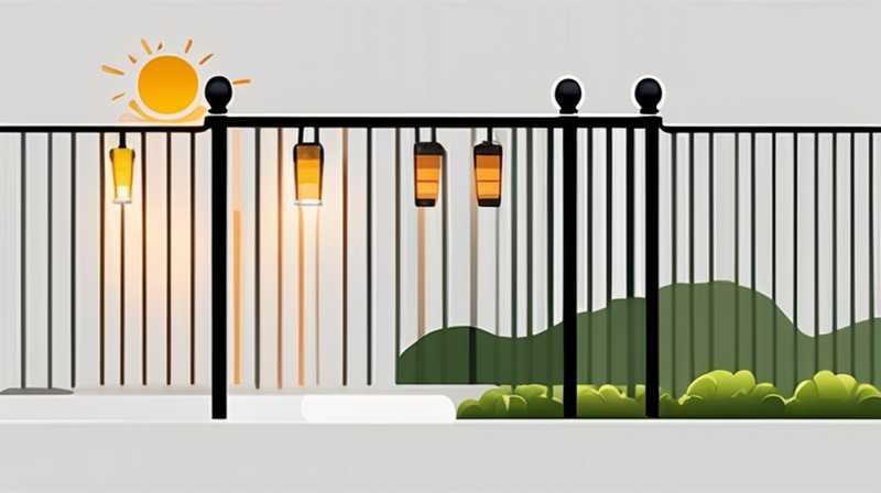 How to install solar lights on railings