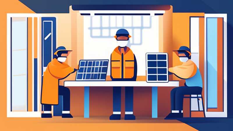 How do solar workshop workers do their jobs?